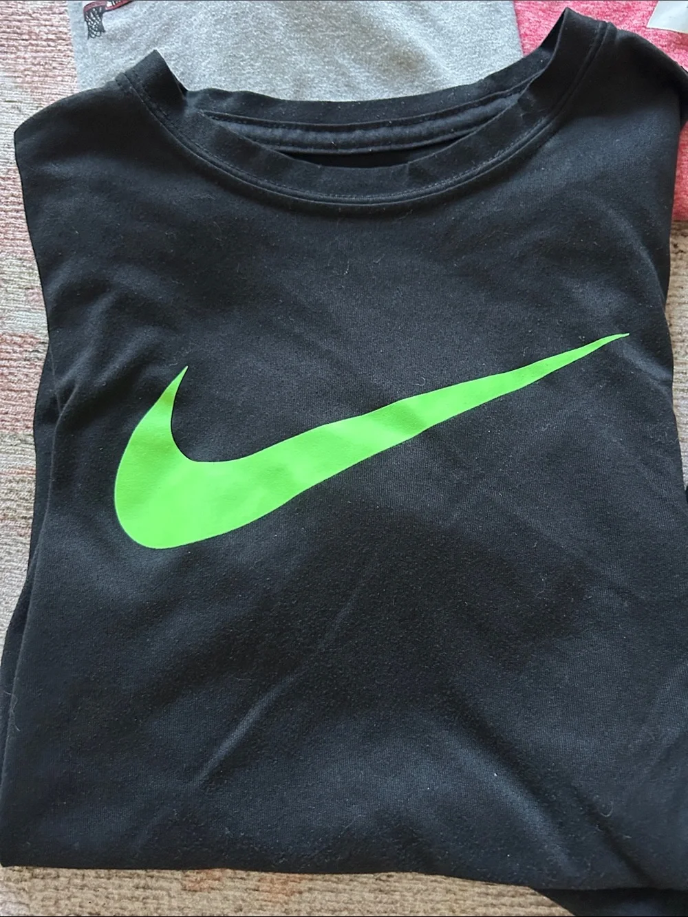 Nike Kids Short-Sleeve Logo Tee Bundle - Black, Red, Blue, Gray, Turquoise